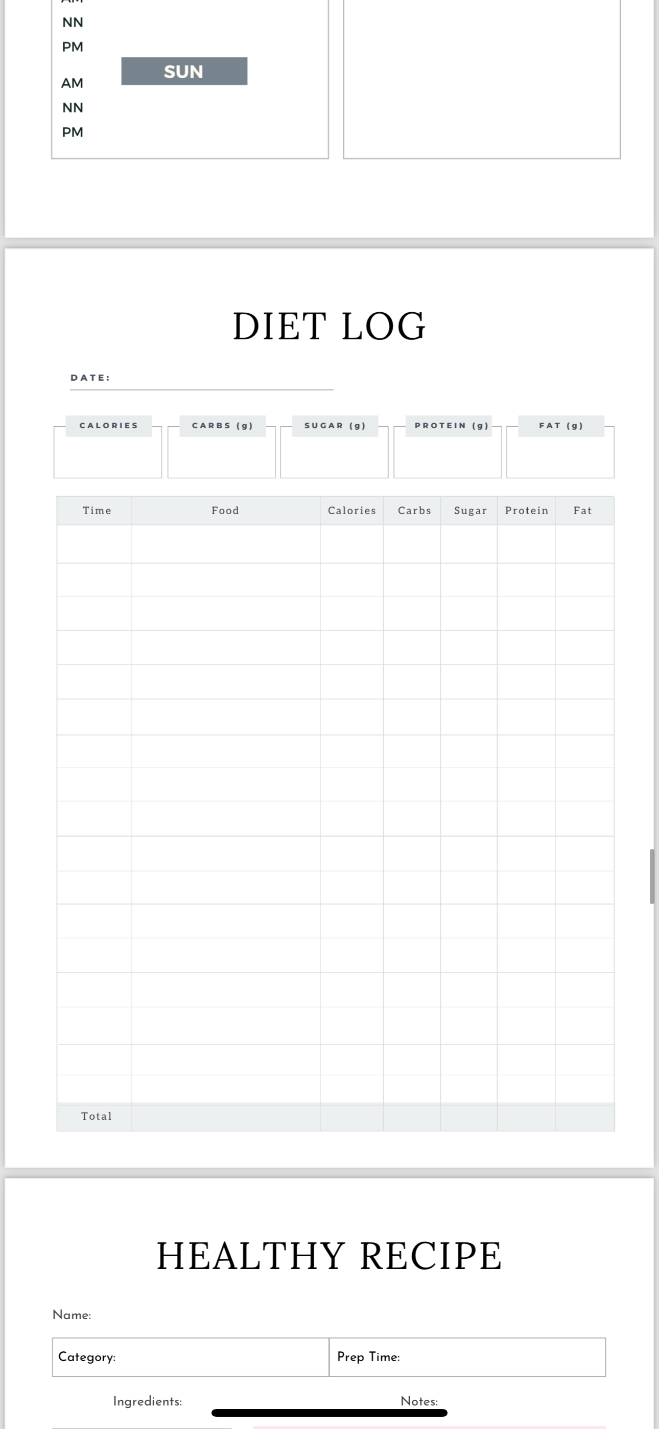 Get it Fitness Planner